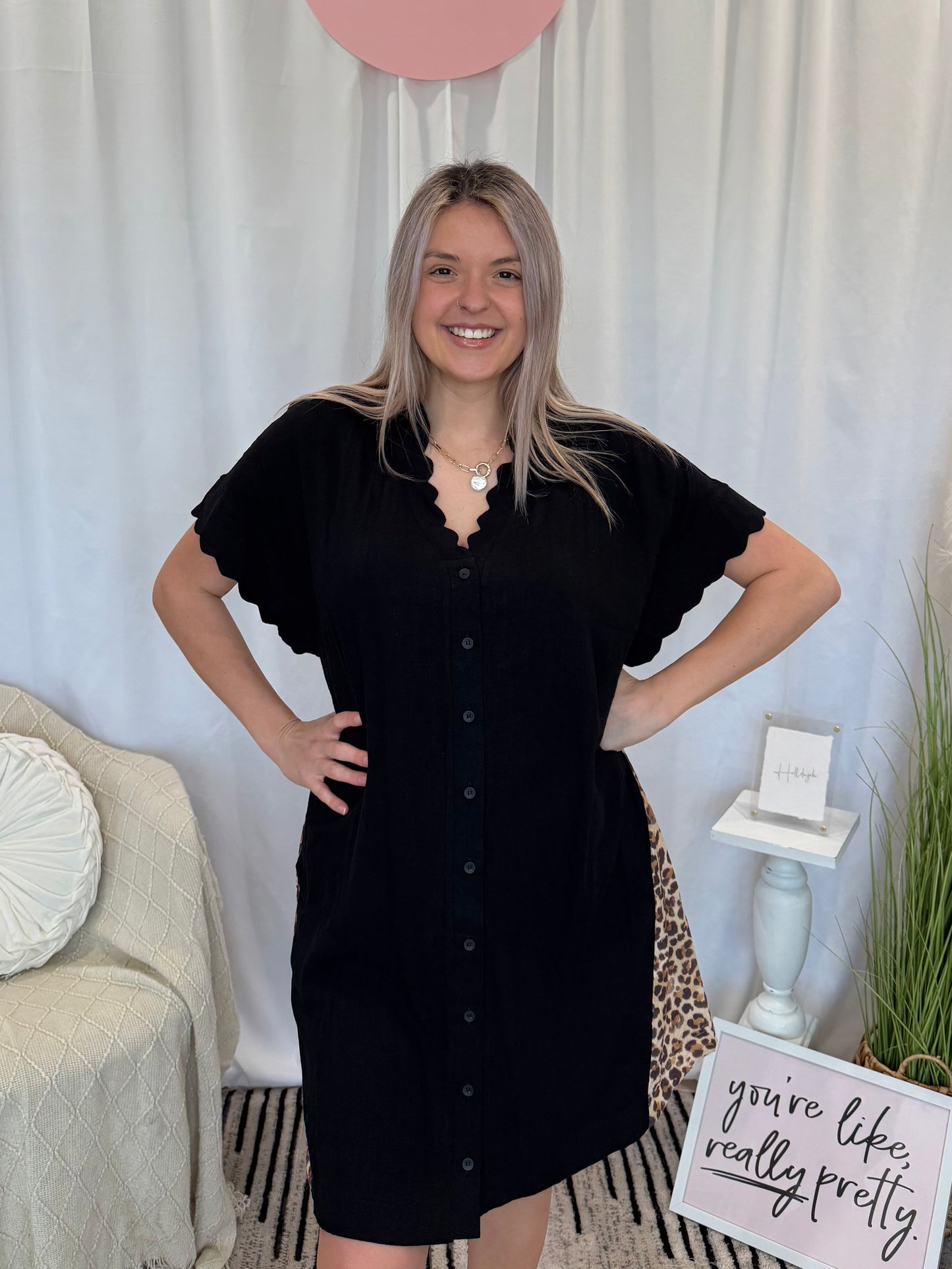 Sleek Cheetah Dress (Pockets!)