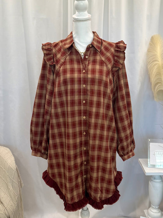 Falling Into Rust Dress