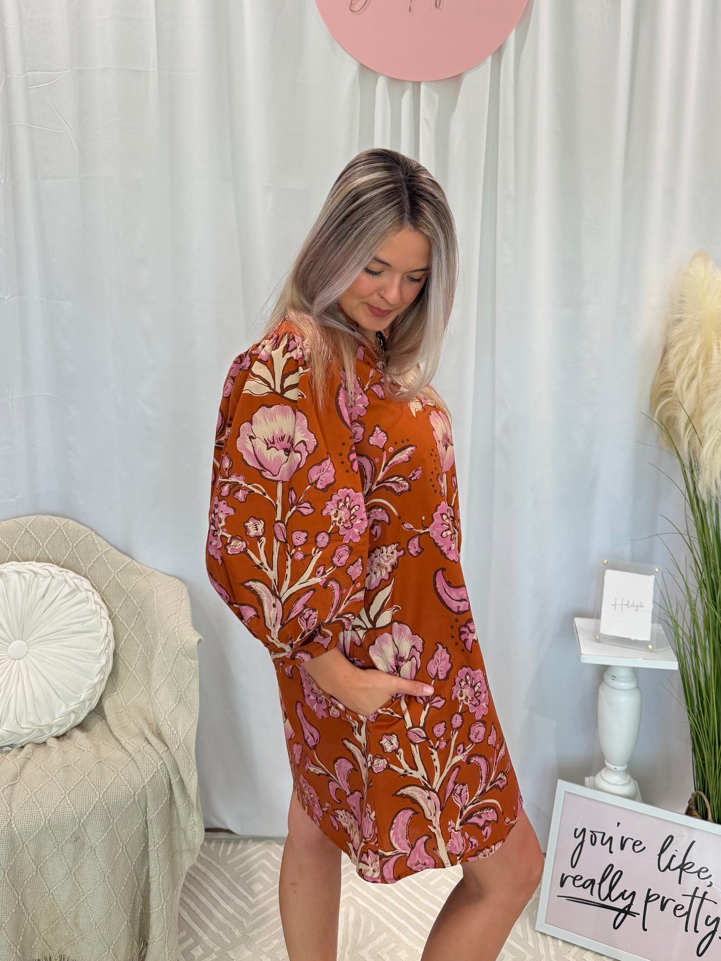 Perfect Pumpkin Dress (Pockets!)