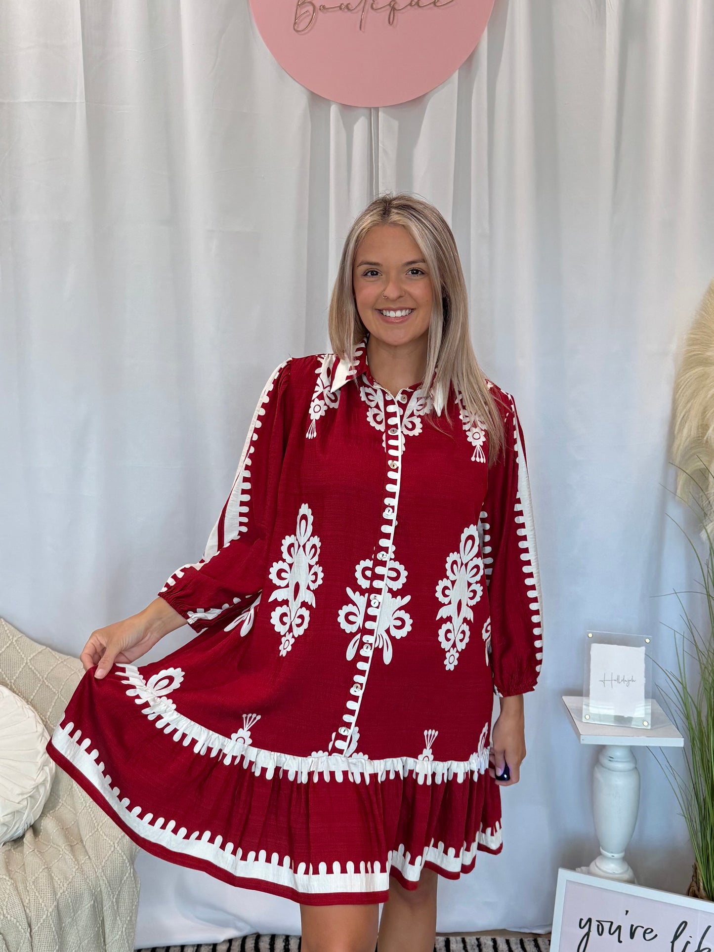 Cranberry Nola Dress