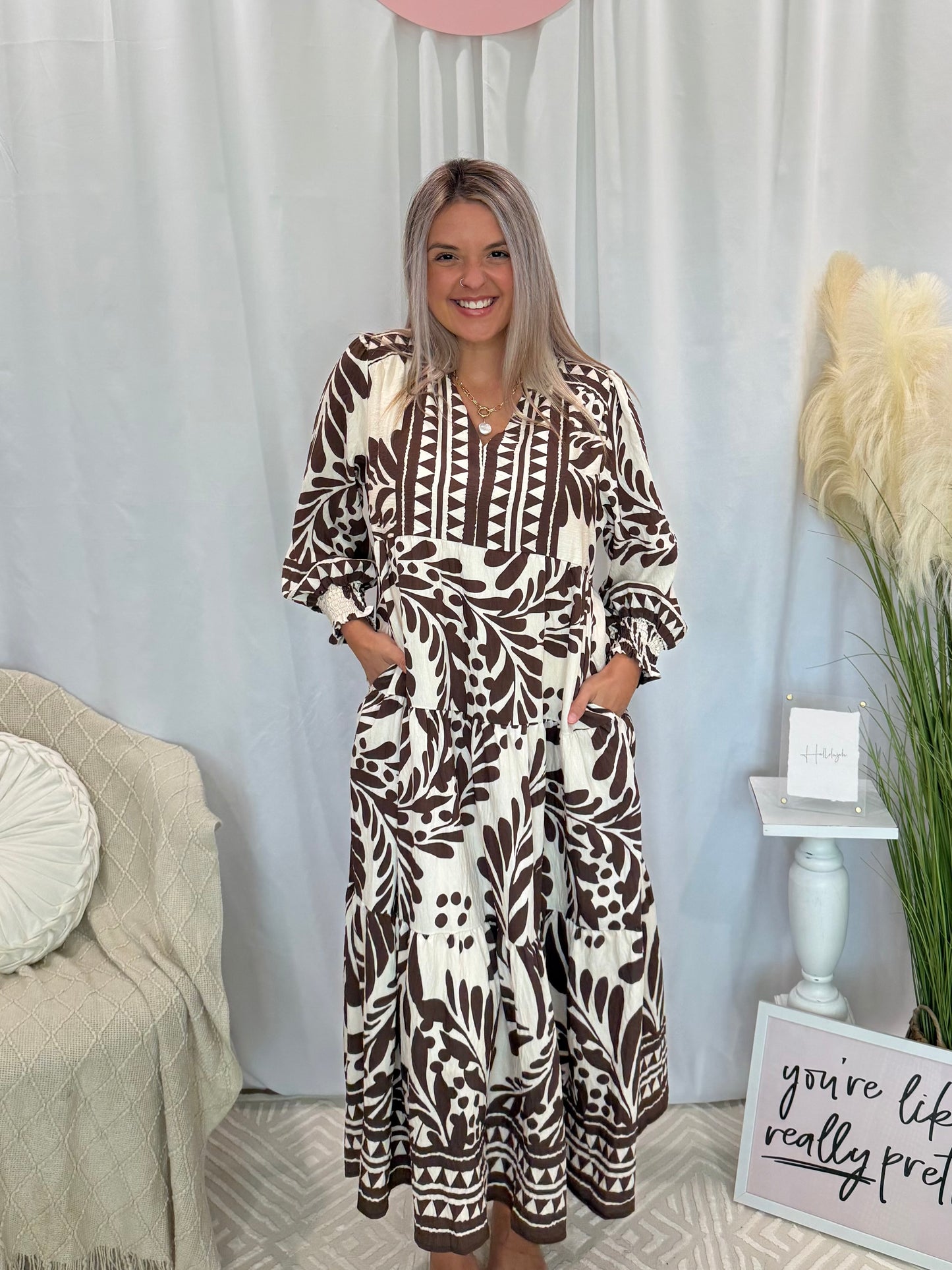 Chocolate Delight Dress (Pockets!)