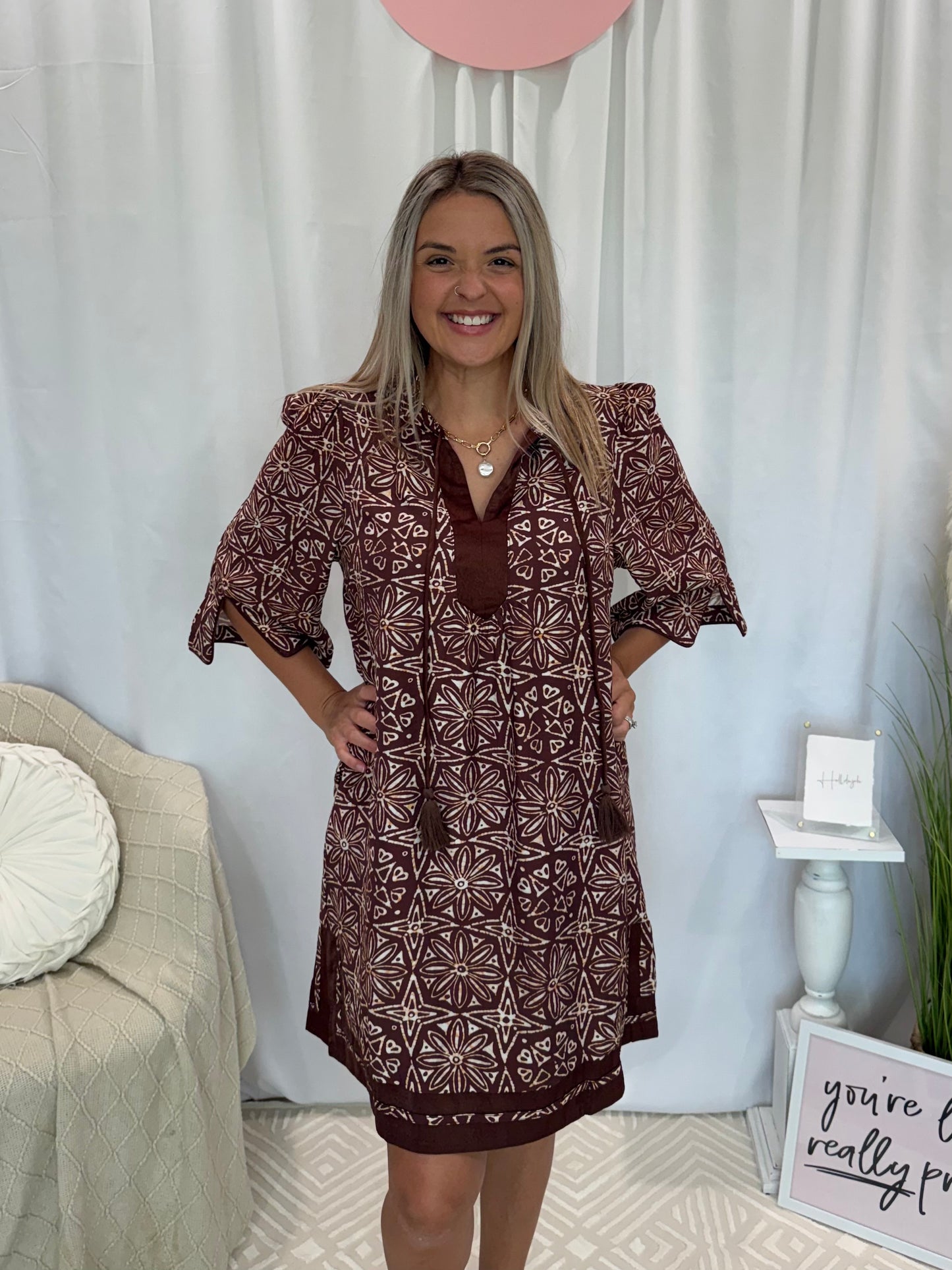 Caramel Macchiato Dress (Pockets!)