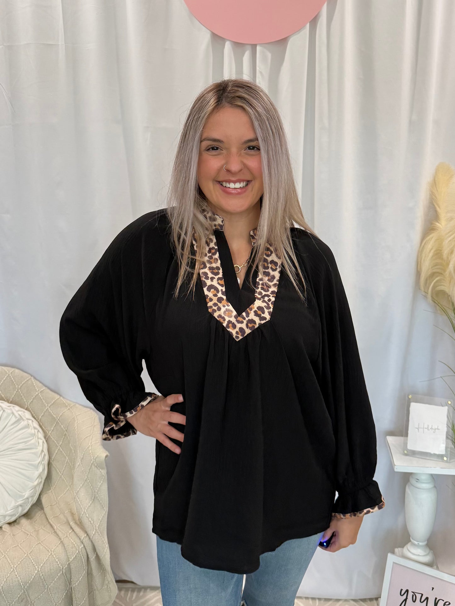 Sleek Cheetah Top