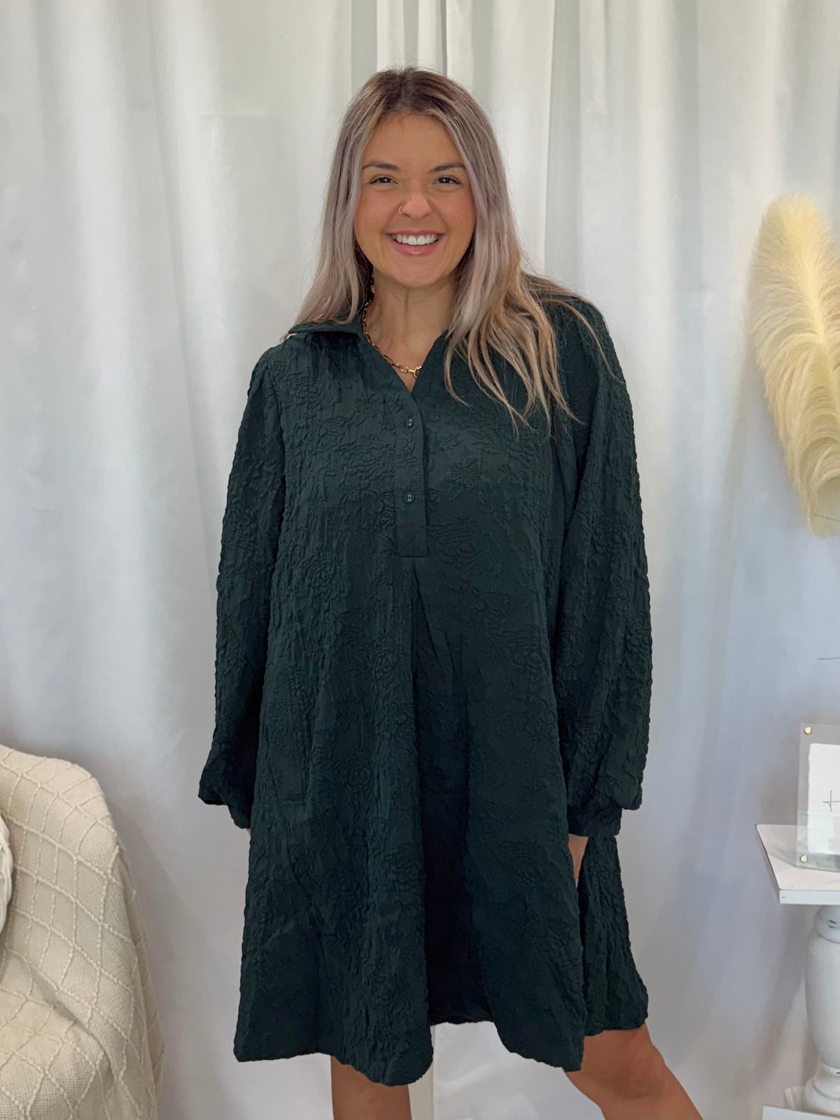 Evergreen Fog Dress (Pockets!)