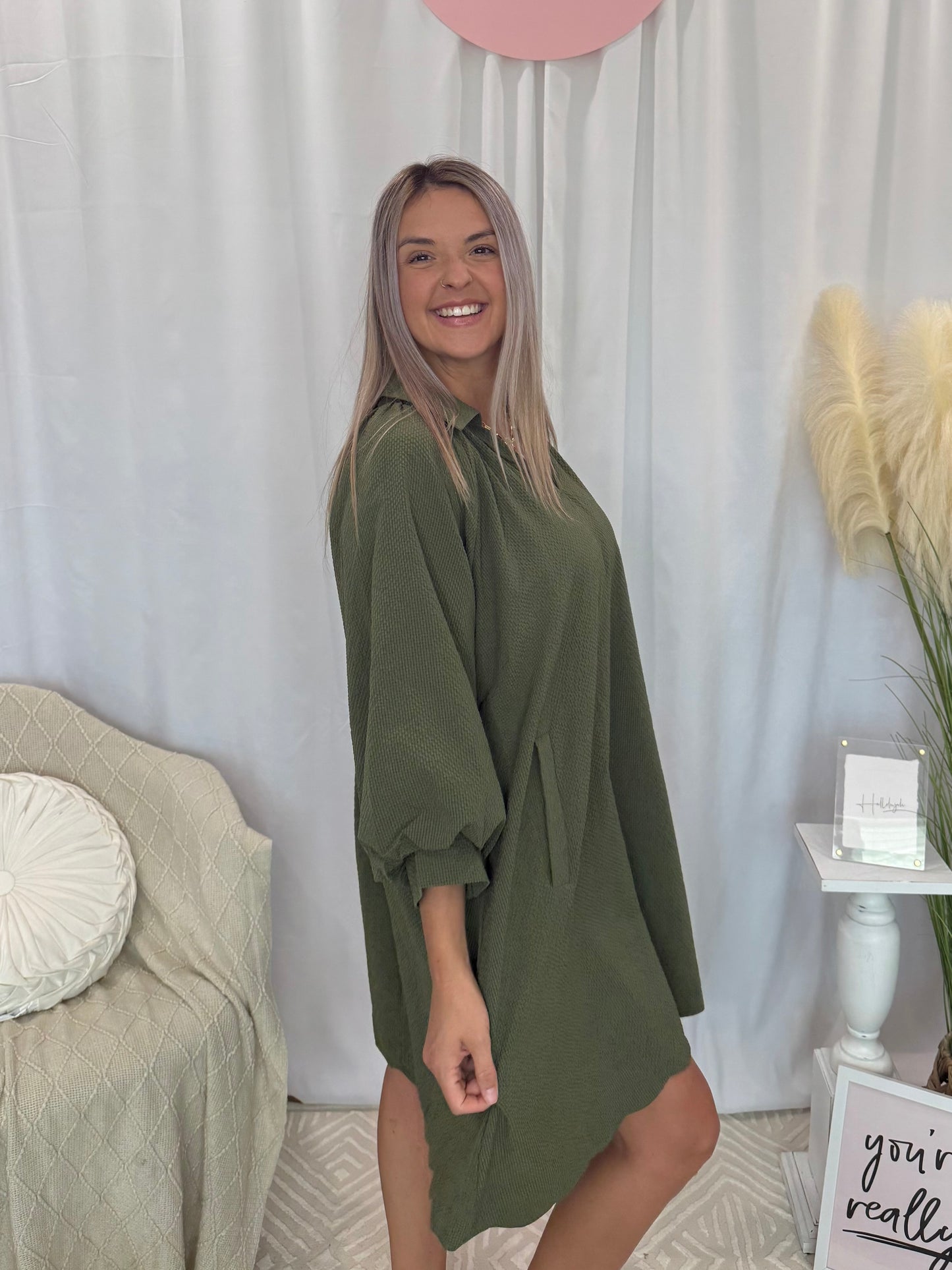 Evergreen Fog Dress (Pockets!)