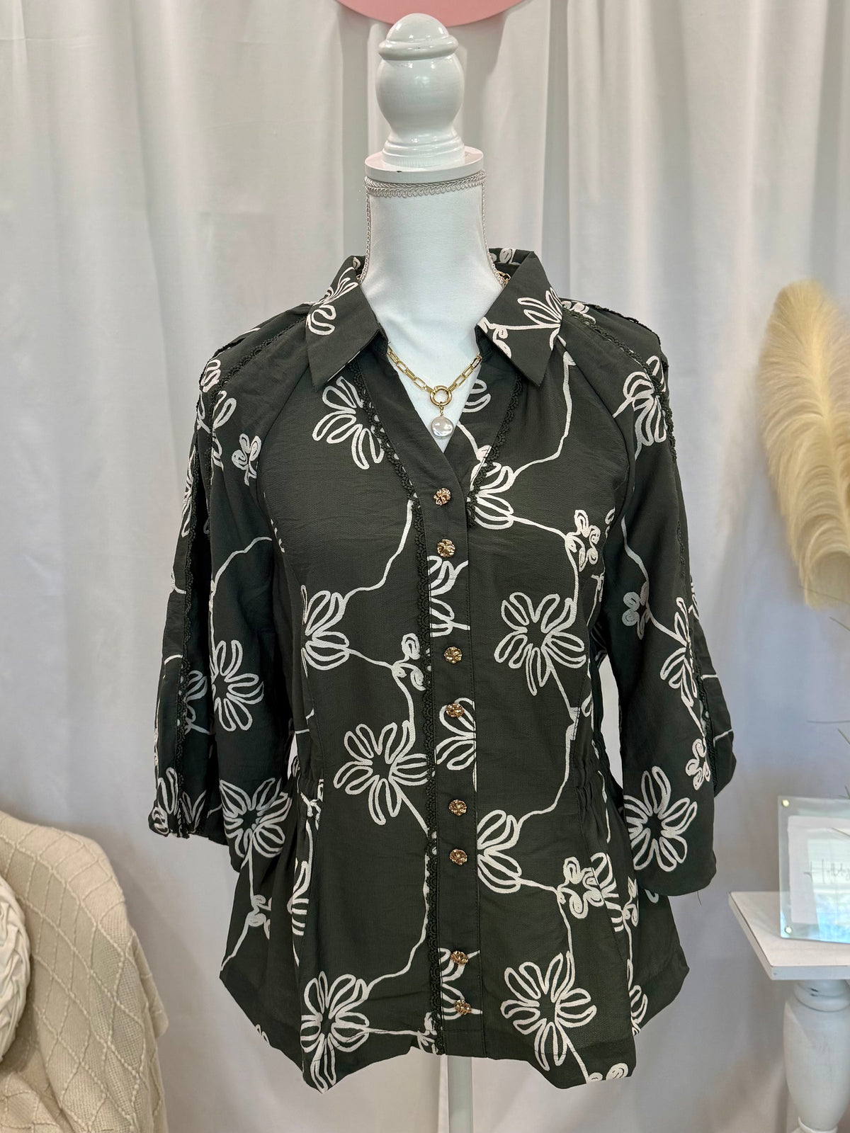 Gentle Green Boujee Top