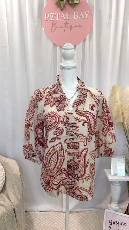 Perfect Cut Rust Top