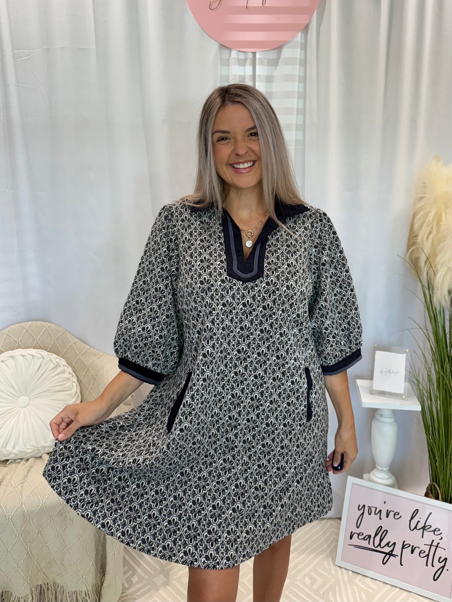Delightfully Dressed Dress (Pockets!)