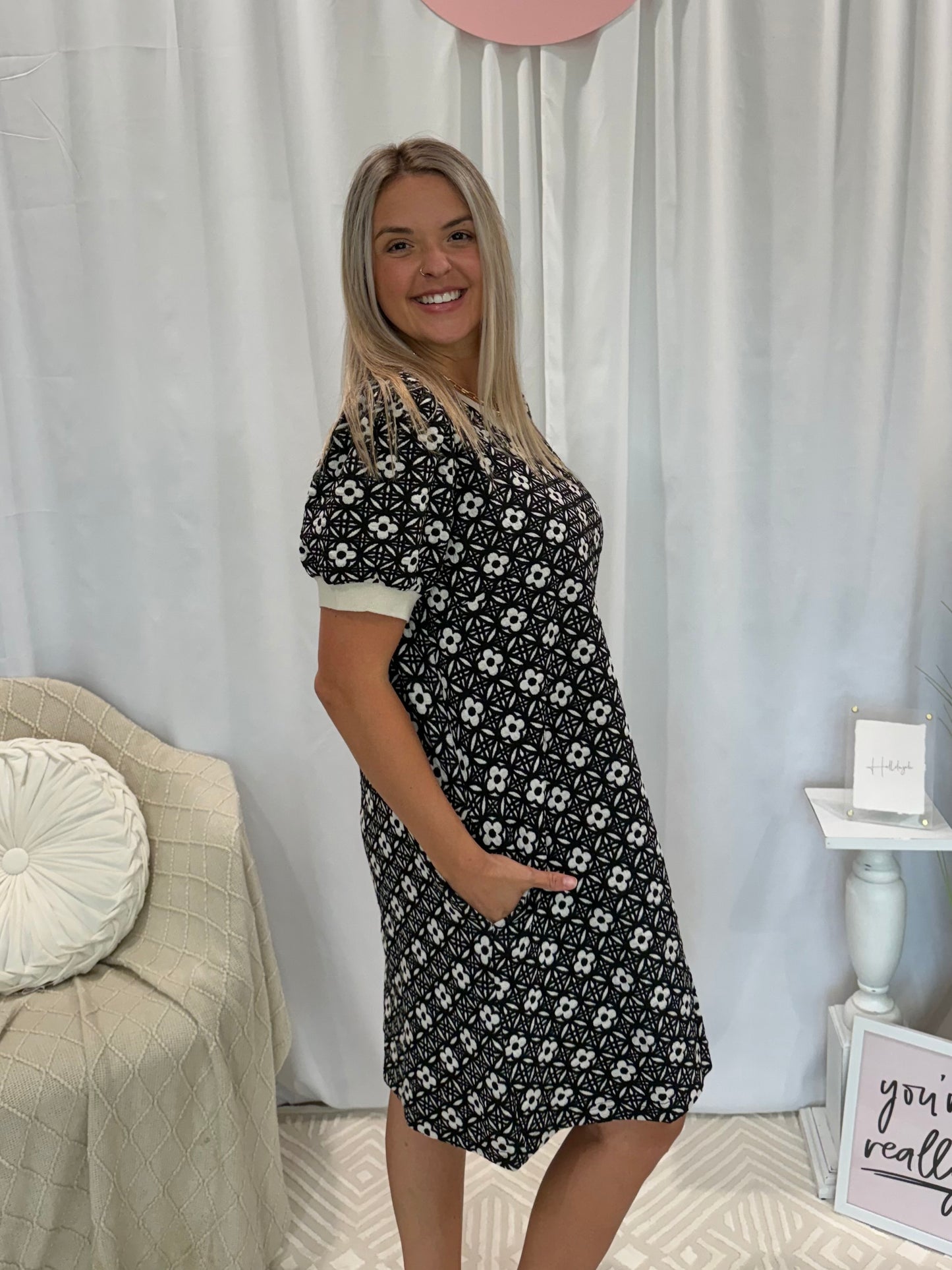 Everyday Chic Onyx Dress (Pockets!)
