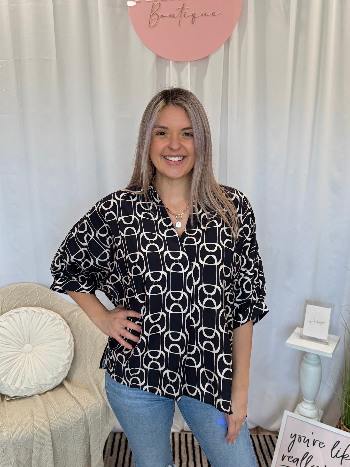 Black Date Night Top