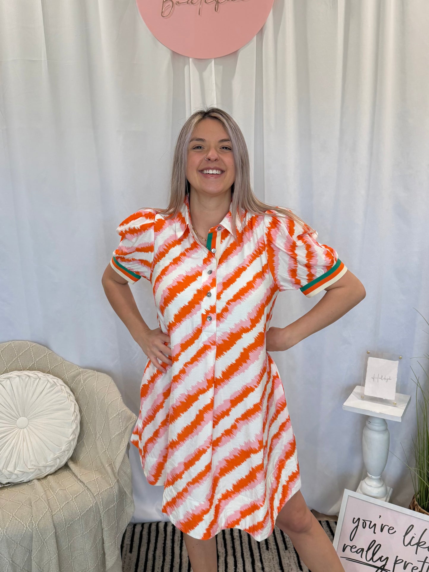 Soft Creamsicle Crush Dress (Pockets!)