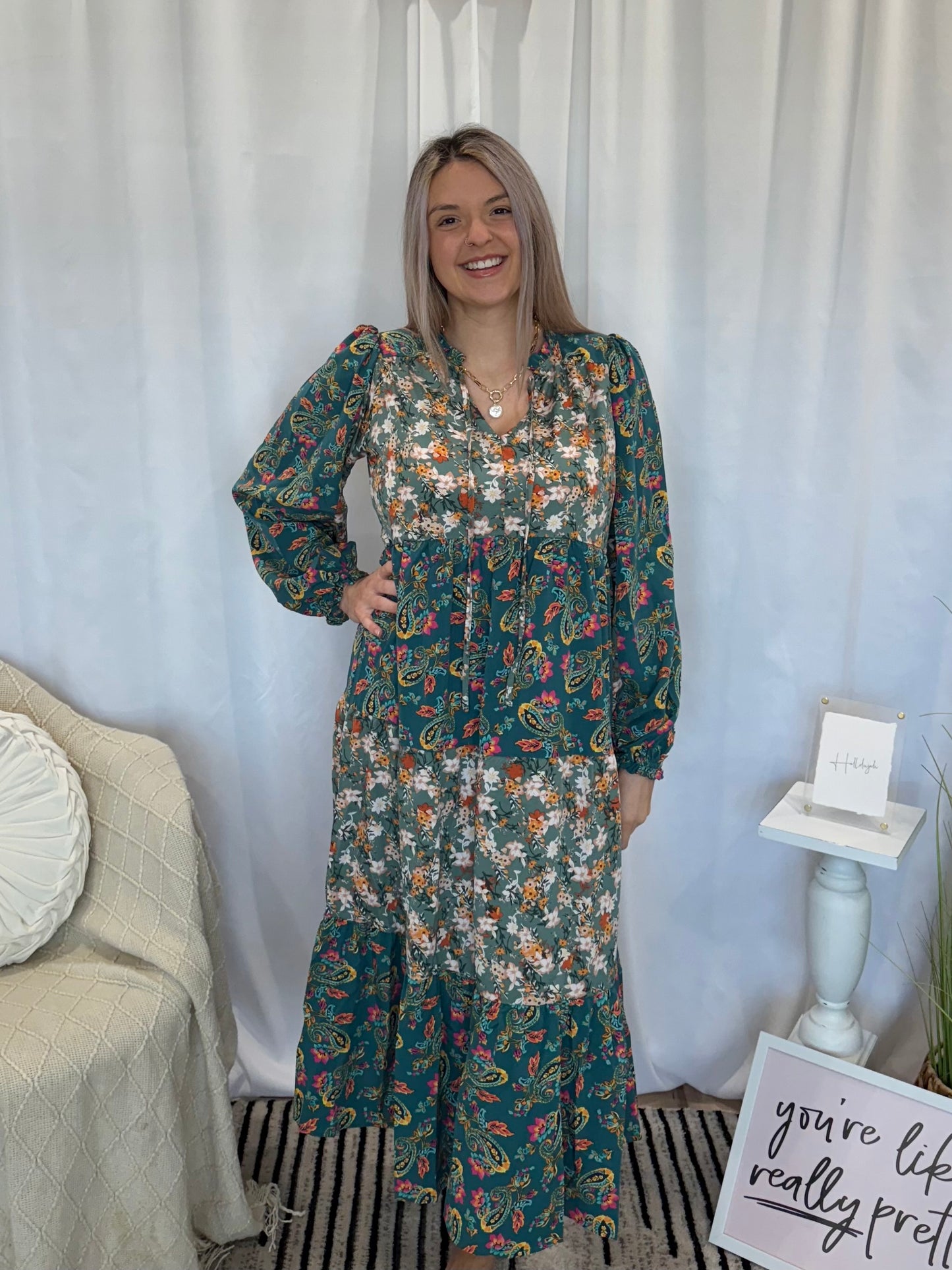 Lush Dark Olive Dress