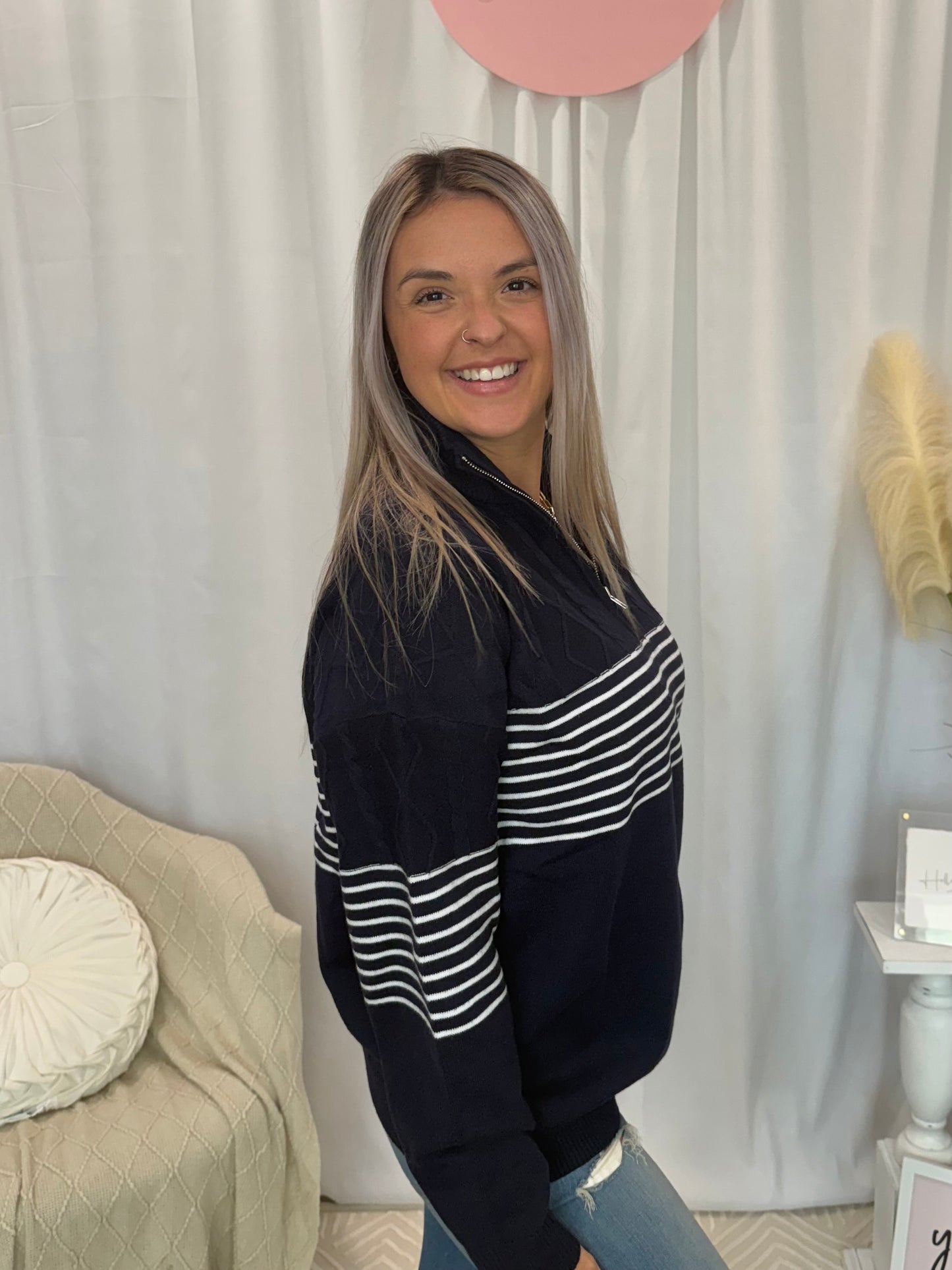 Cozy Navy Sweater