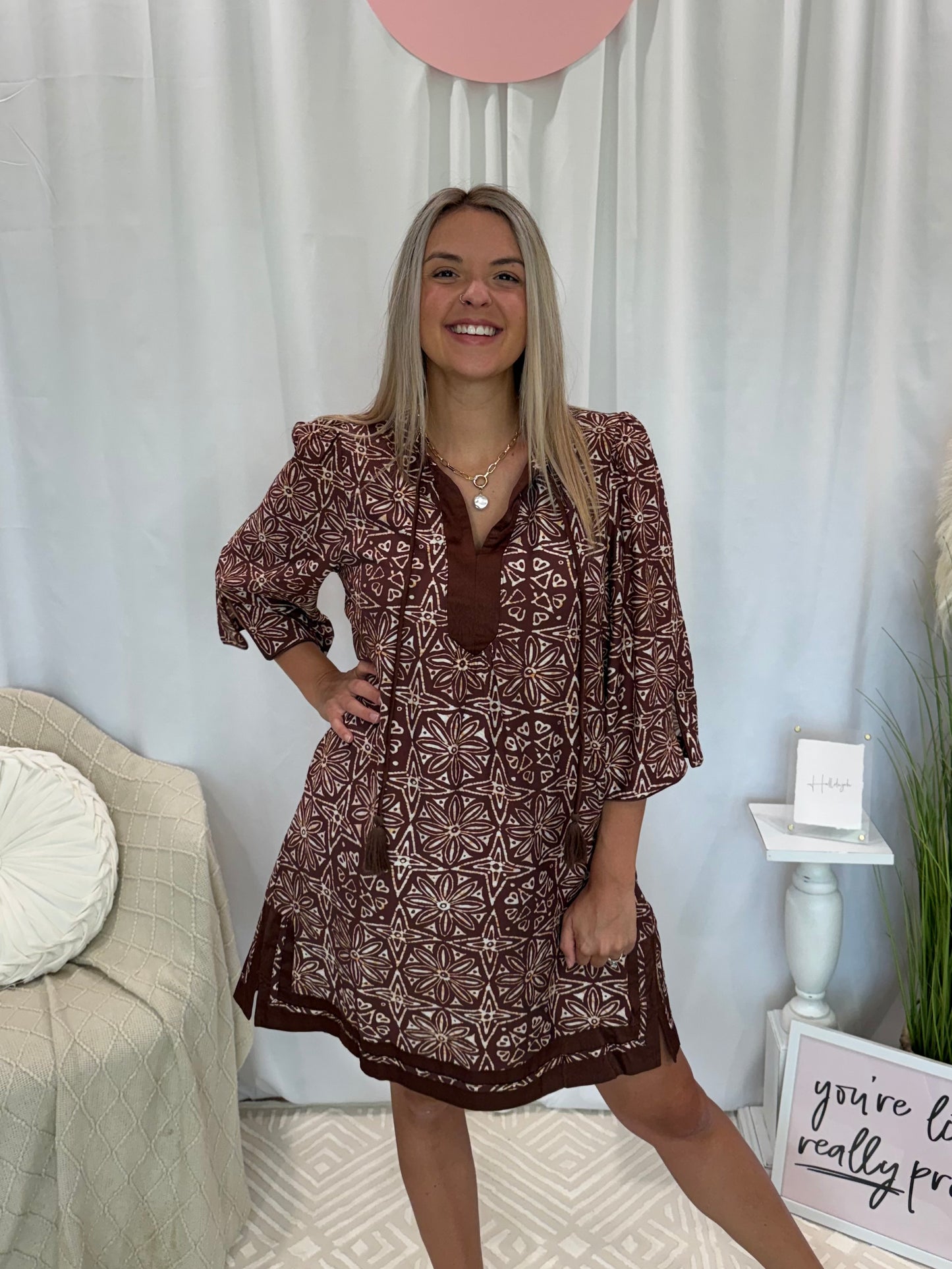 Caramel Macchiato Dress (Pockets!)