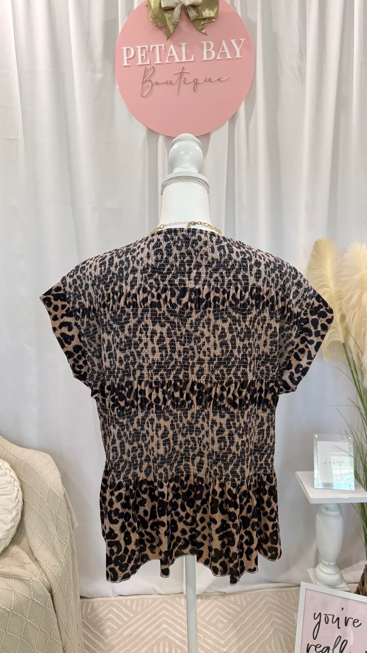 Lavish Leopard Top