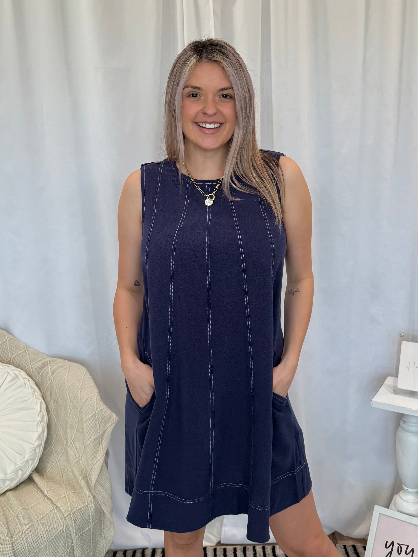 Sapphire Abyss Dress (Pockets!)