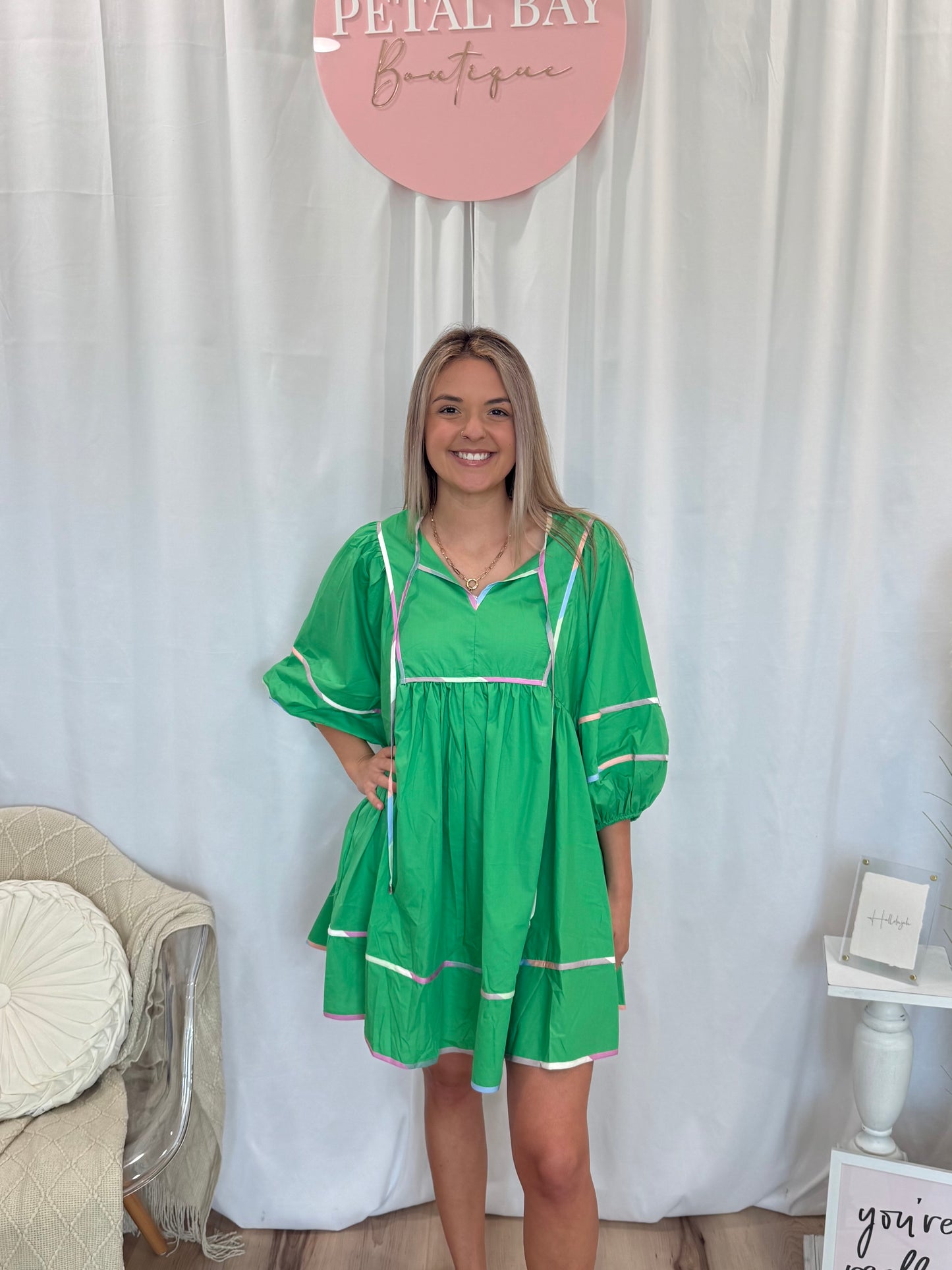 Chic Green Dress