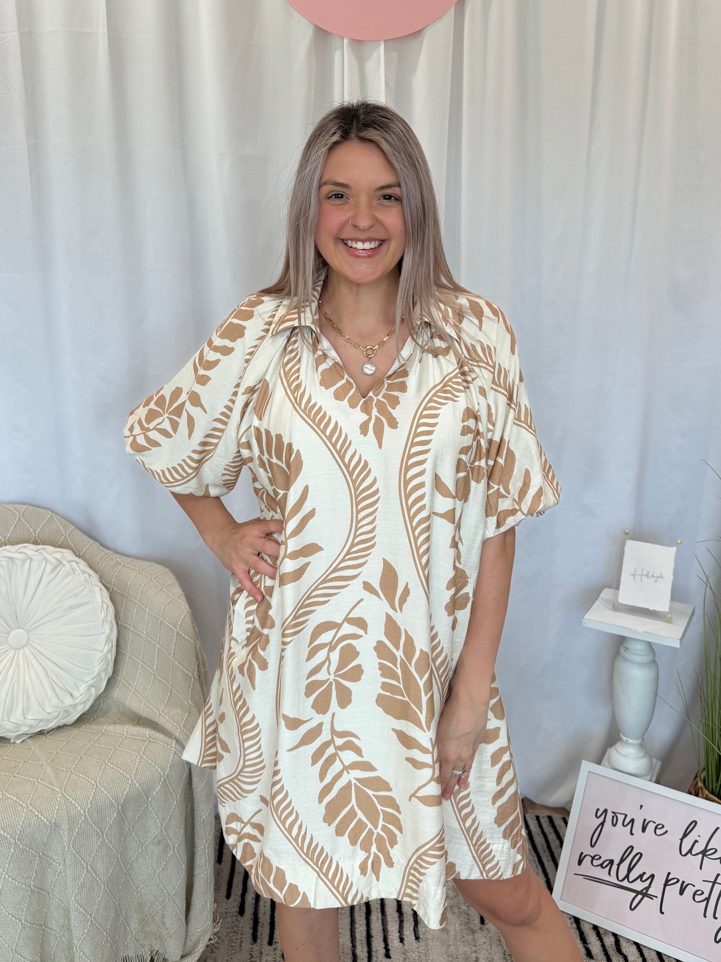 Sandy Forest Dress (Pockets!)