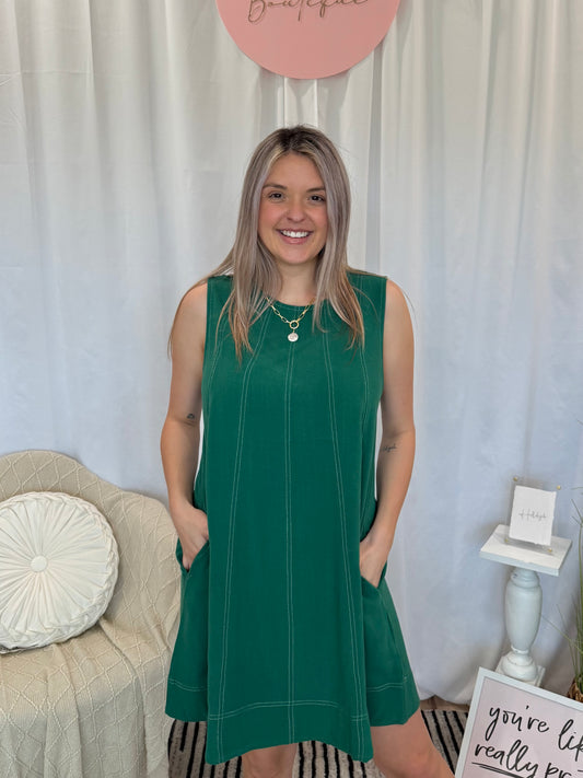 Emerald Abyss Dress (Pockets!)