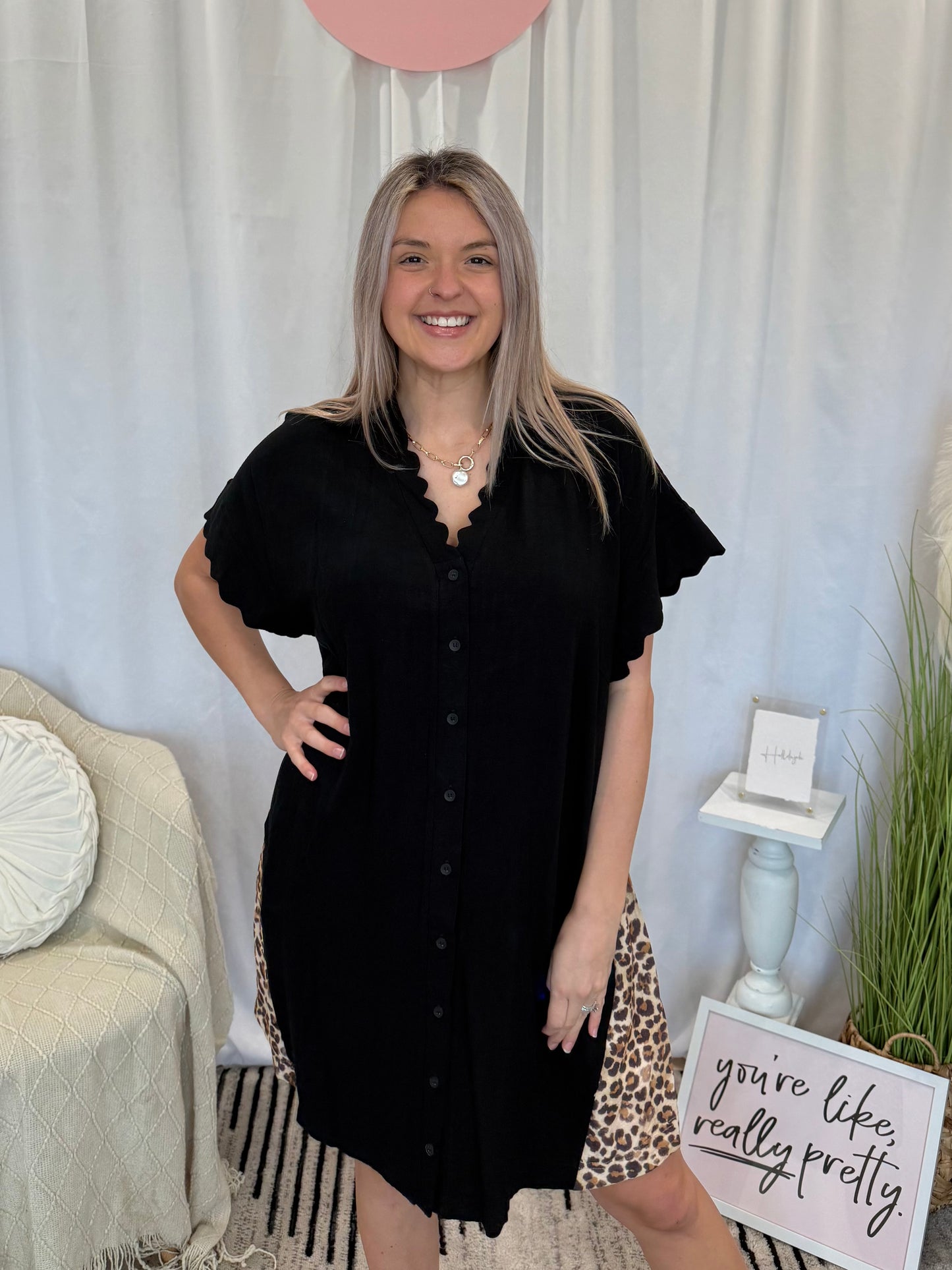 Sleek Cheetah Dress (Pockets!)