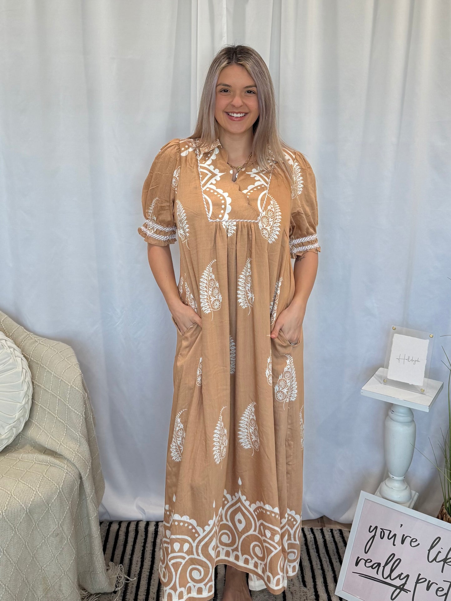 Clay Whipped Dress (Pockets!)
