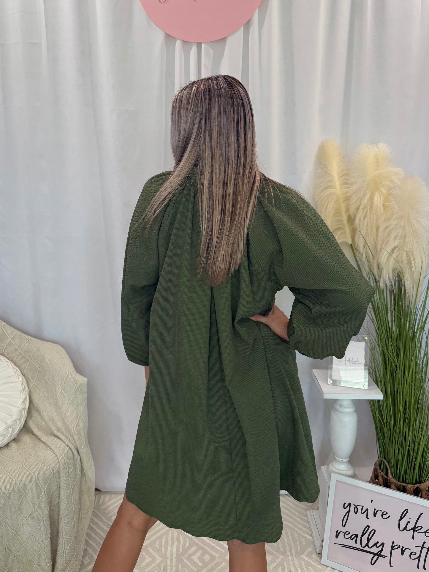 Evergreen Fog Dress (Pockets!)
