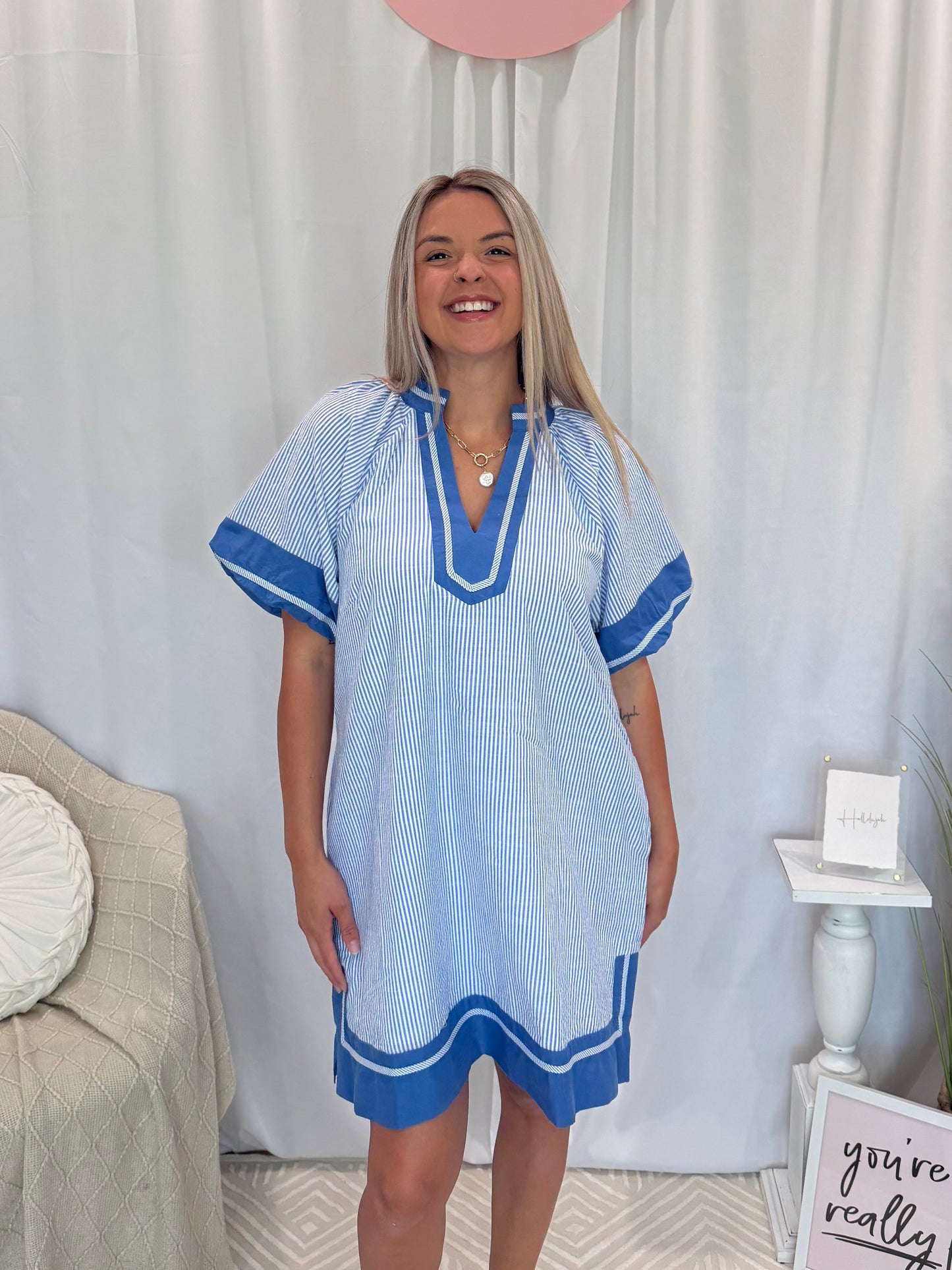 Blue Bliss Dress (Pockets!)