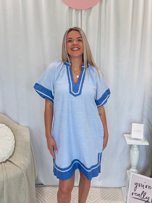 Blue Bliss Dress (Pockets!)