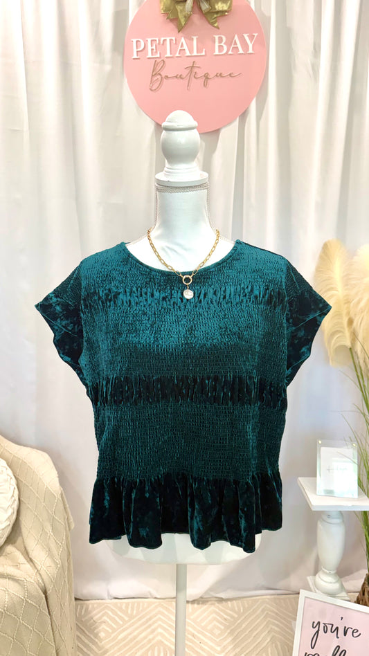 Lavish Teal Top