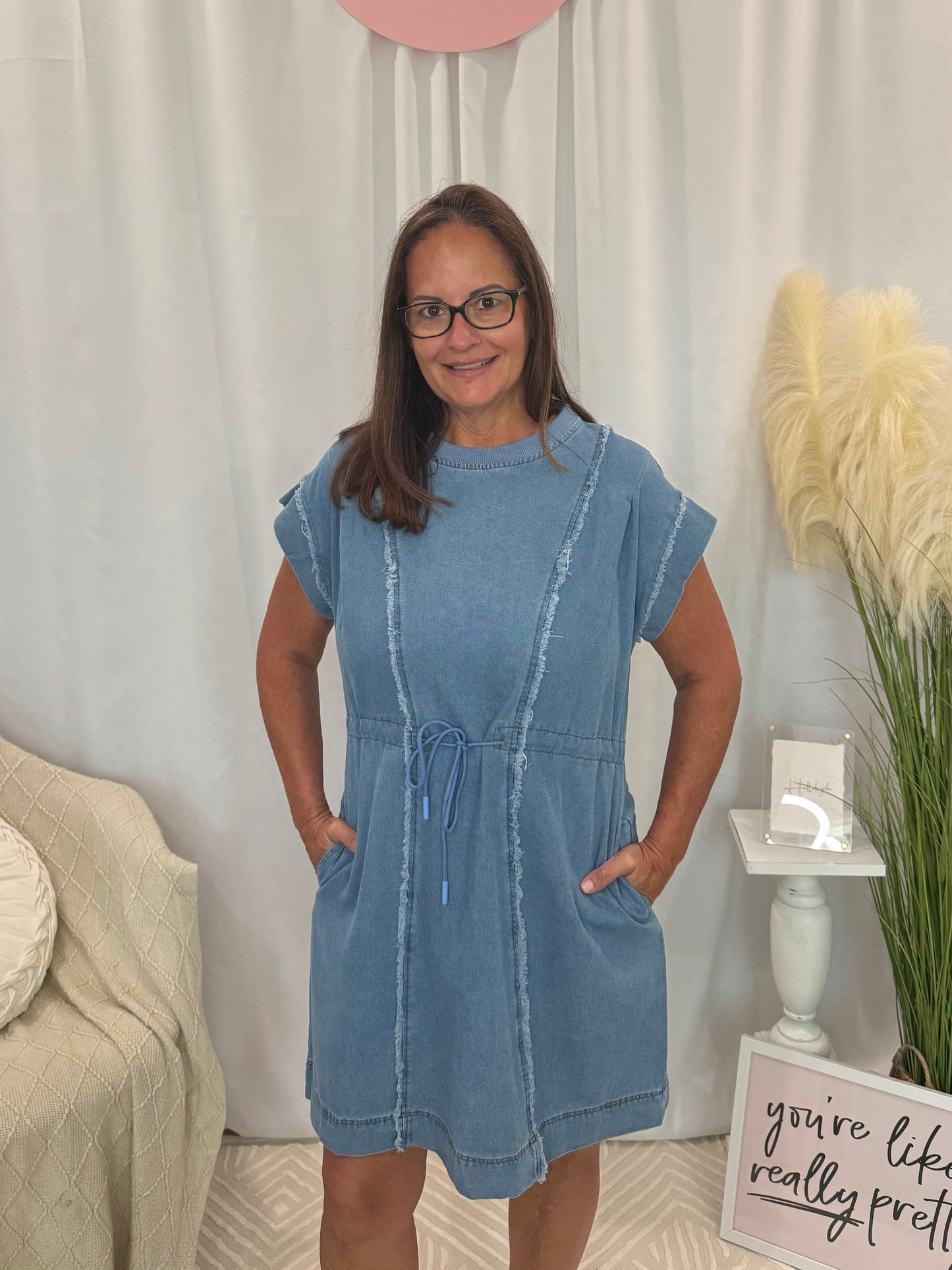 Denim for Days Dress (Pockets!)