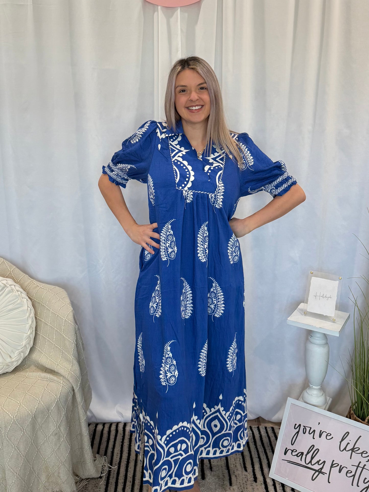 Blueberry Whipped Dress (Pockets!)