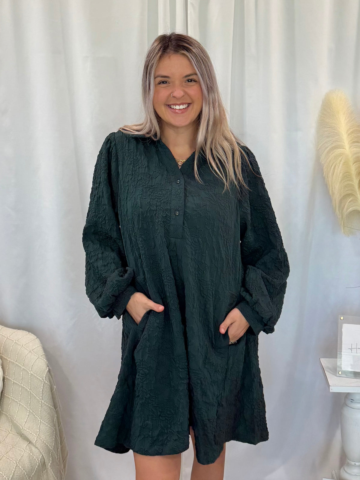 Evergreen Fog Dress (Pockets!)