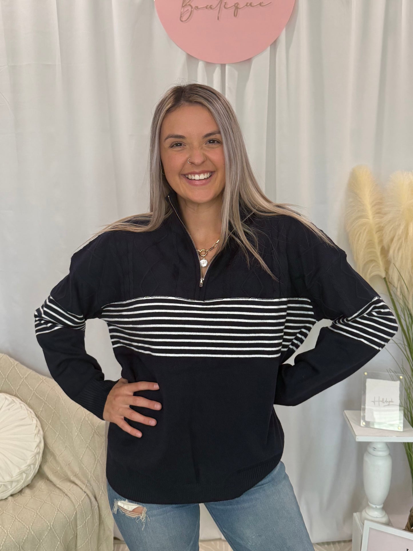 Cozy Navy Sweater