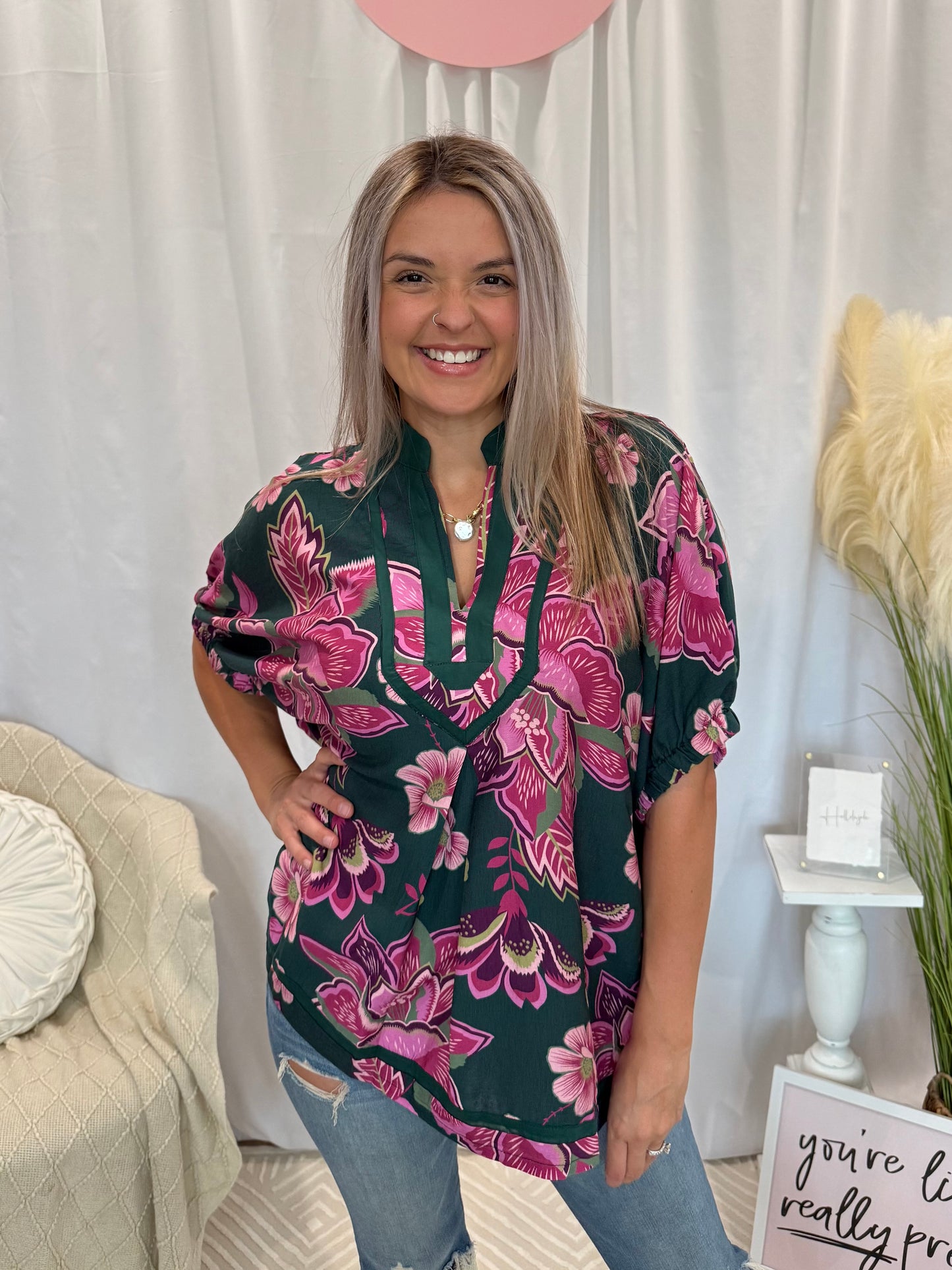 Orchid Bloom Top