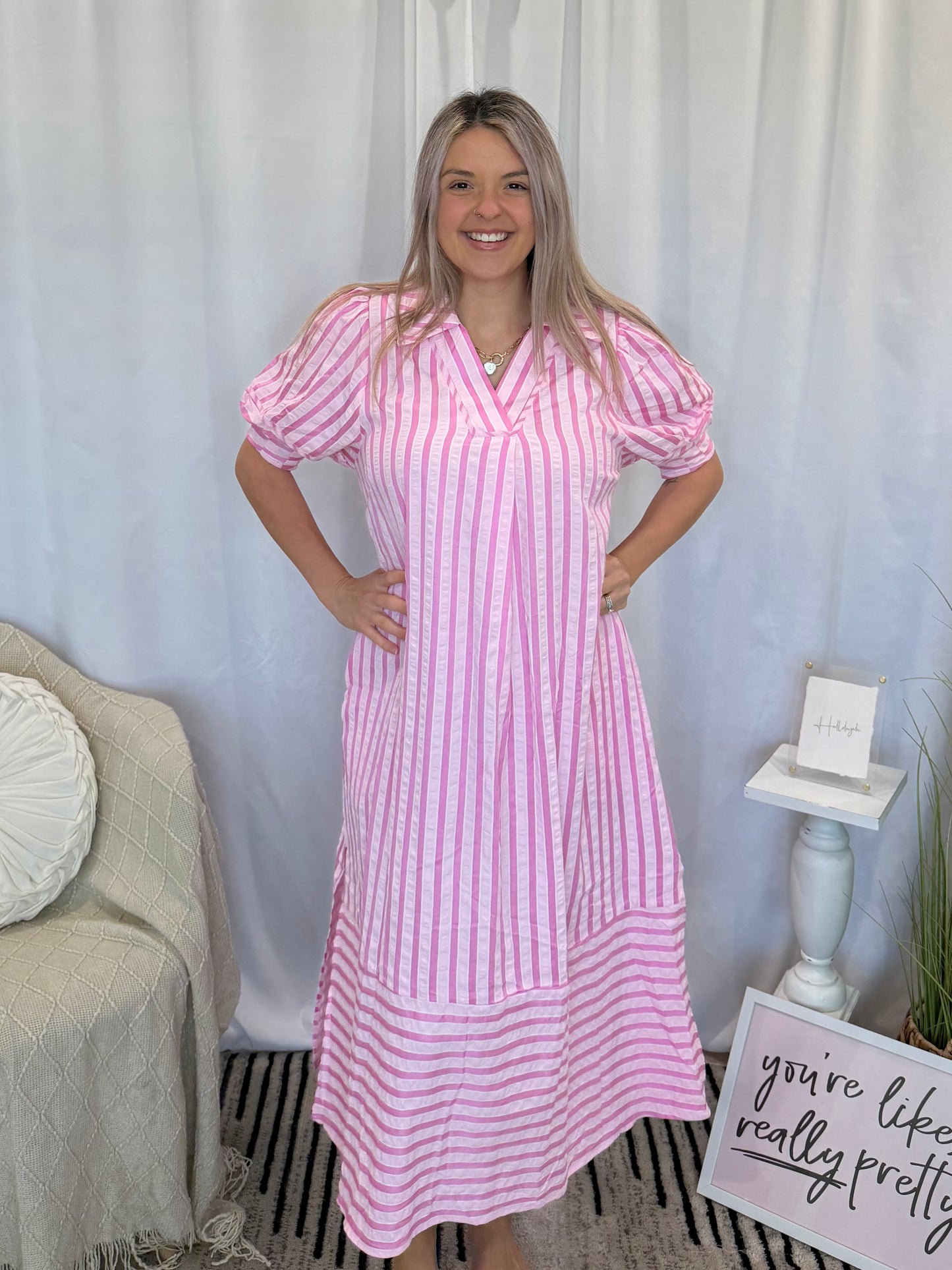 Pink Bliss Dress (Pockets!)