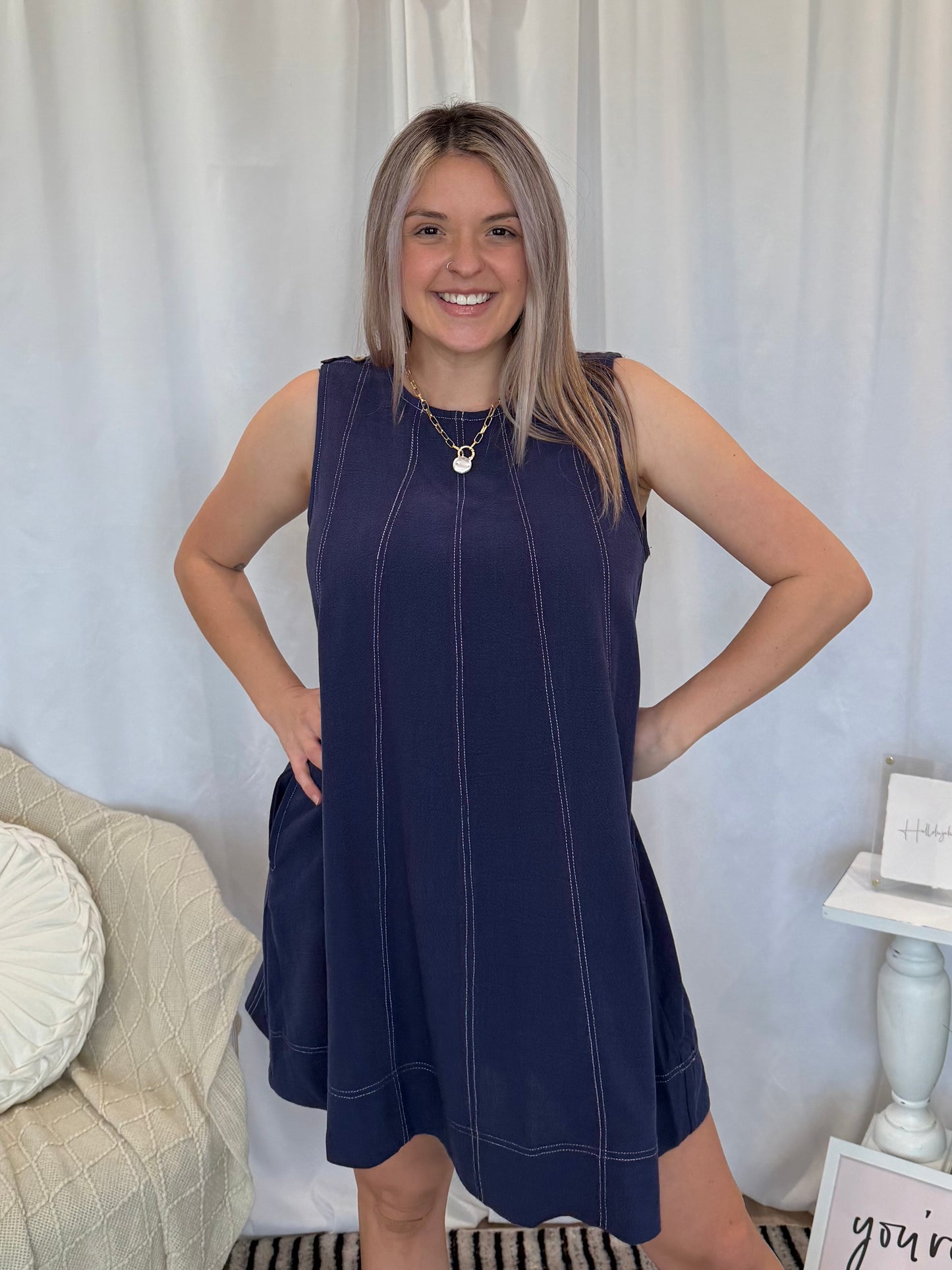 Sapphire Abyss Dress (Pockets!)