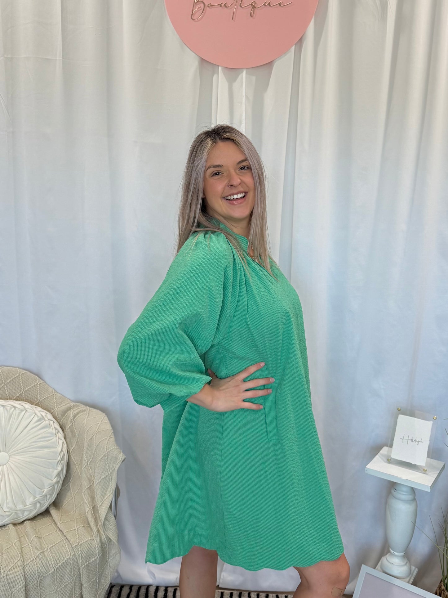 Green Dress (Pockets!)