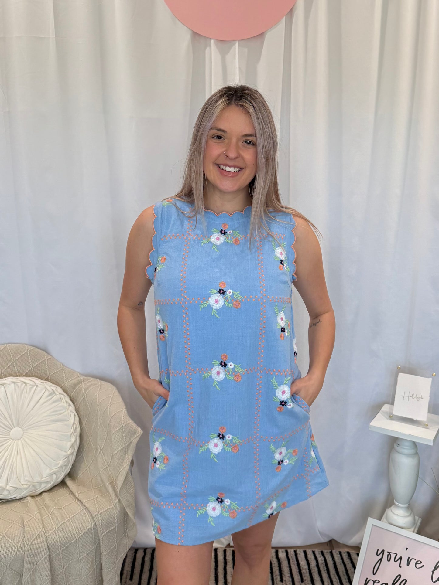 Beachside Wave Dress (Pockets!)