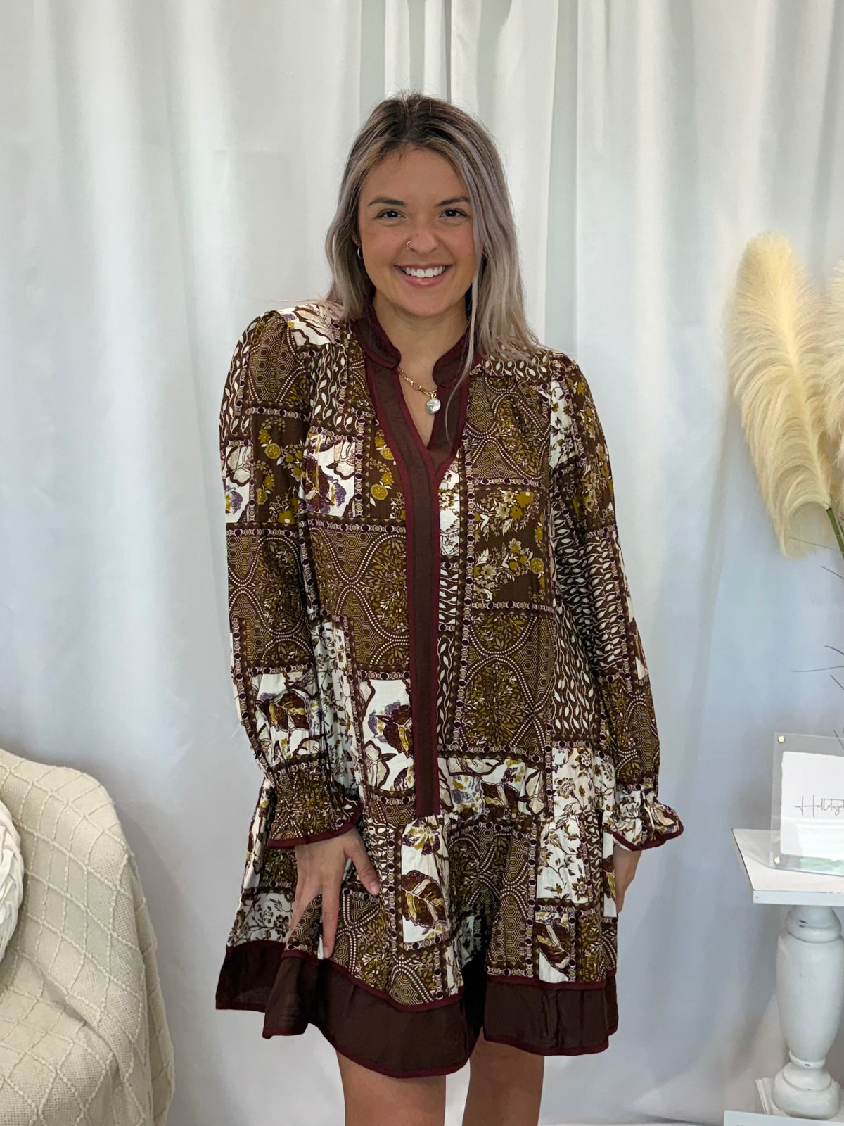 Bold in Brown Dress (Pockets!)