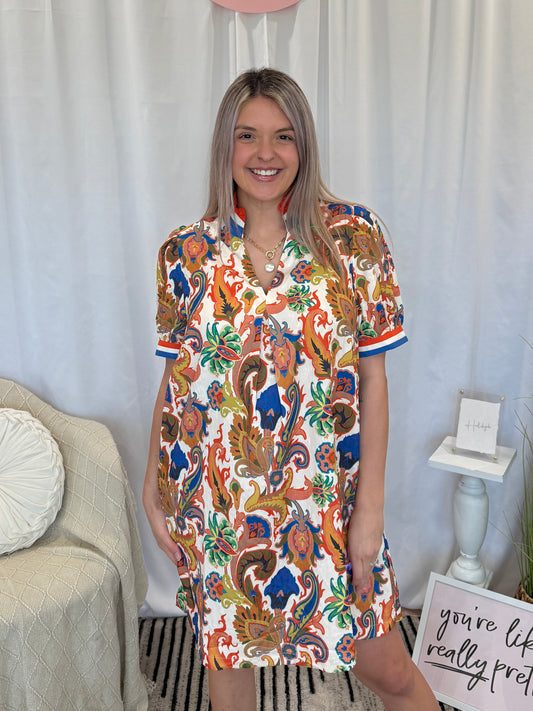 Spanish Sangria Dress (Pockets!)