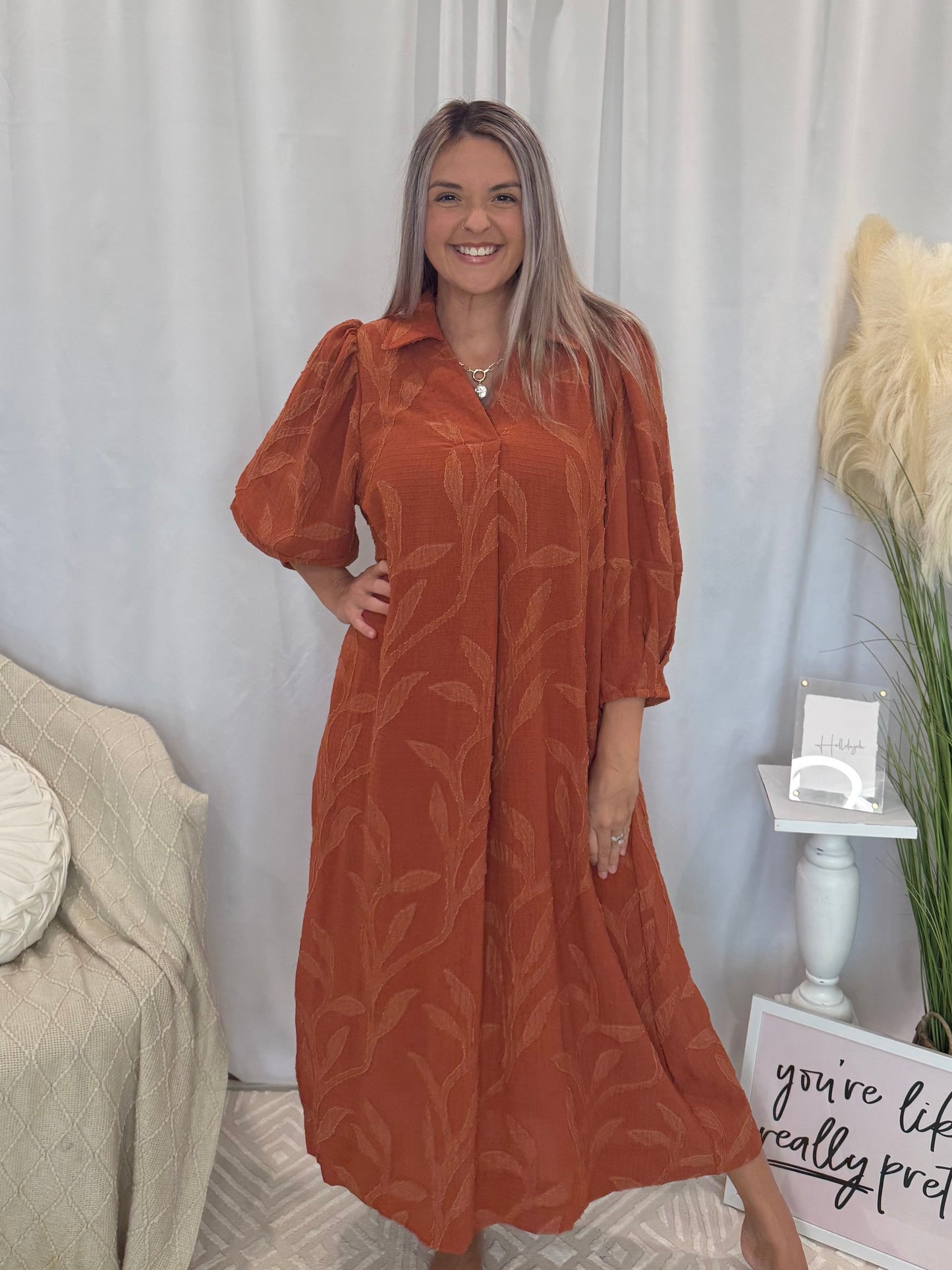 Golden Autumn Dress (Pockets!)