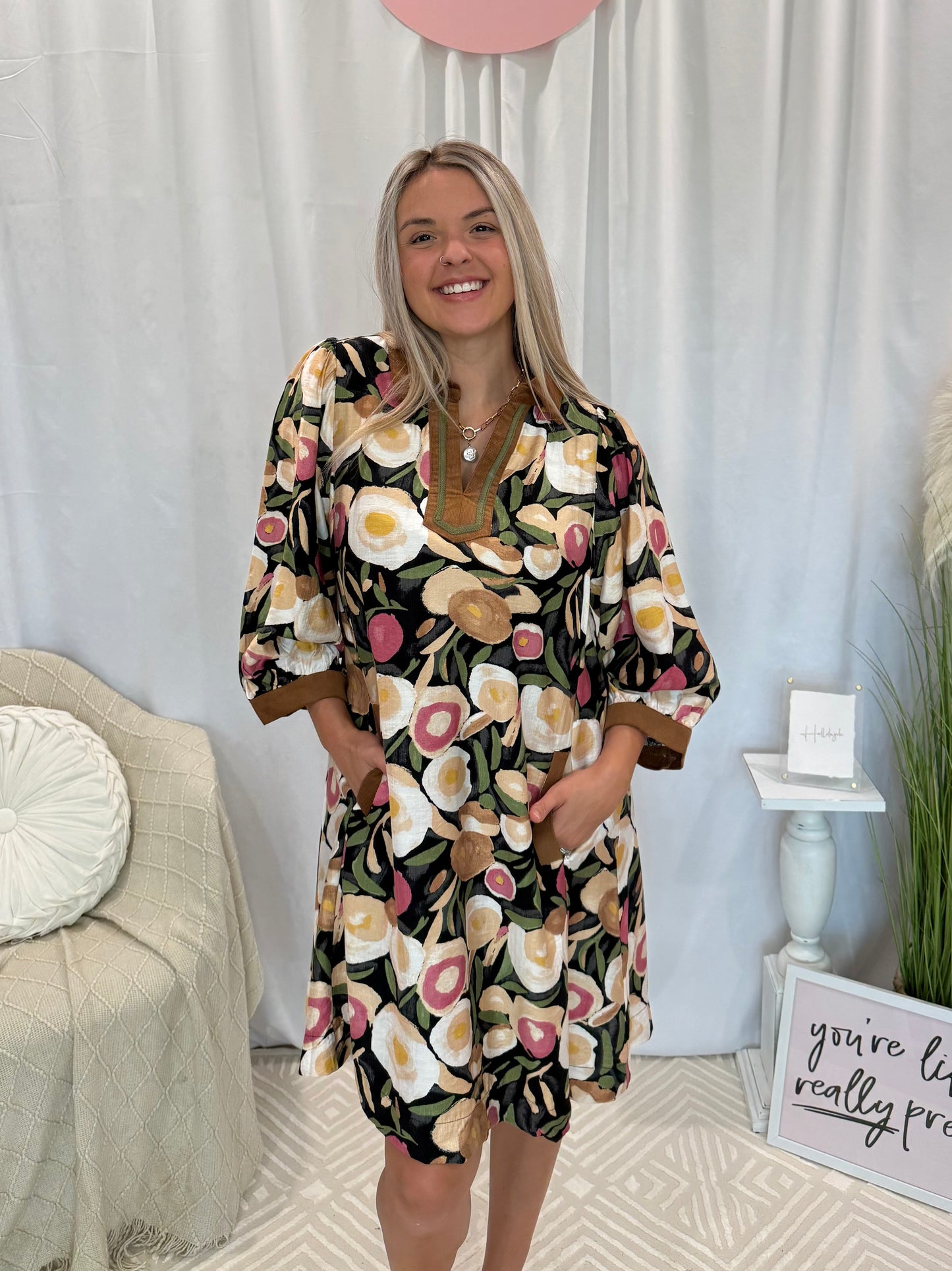 Onyx Deluxe Dress (Pockets!)