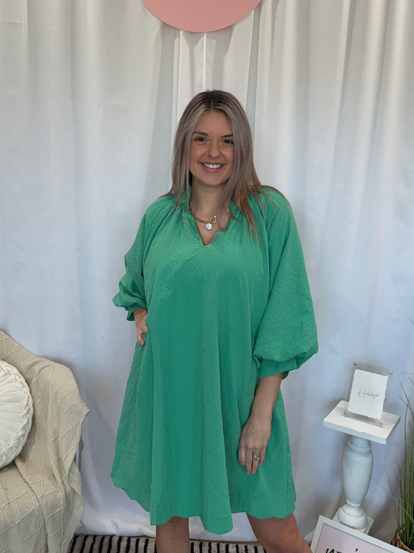 Green Dress (Pockets!)