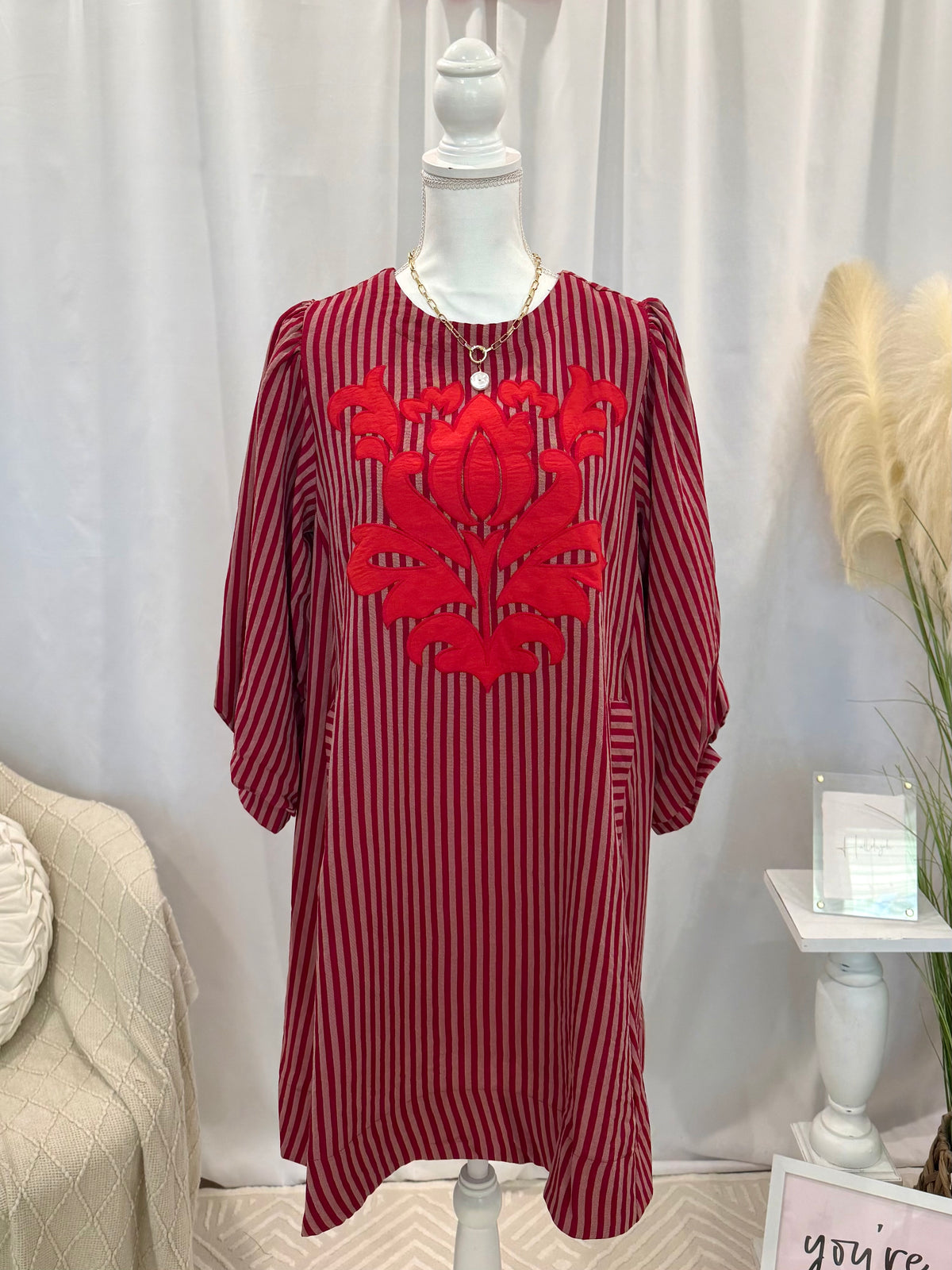 Poinsettia Perfection Dress (Pockets!)