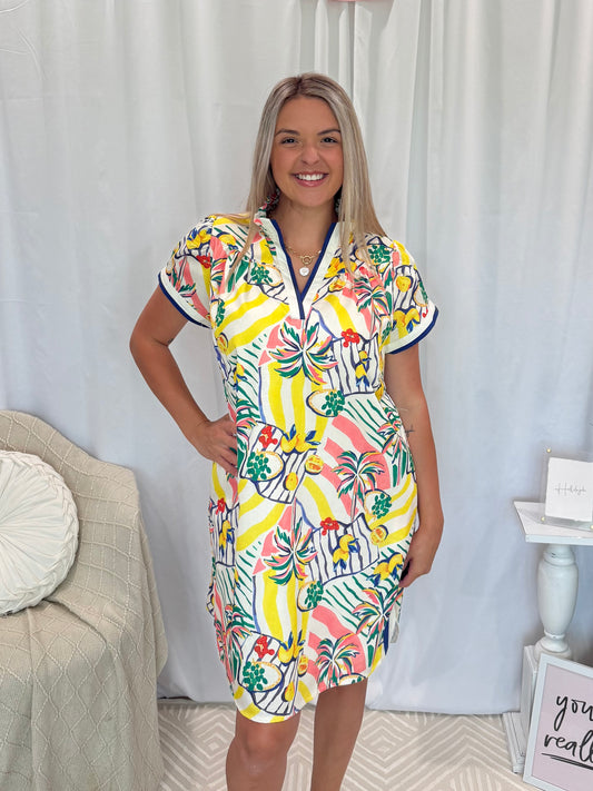 Lemon Love Dress (Pockets!)