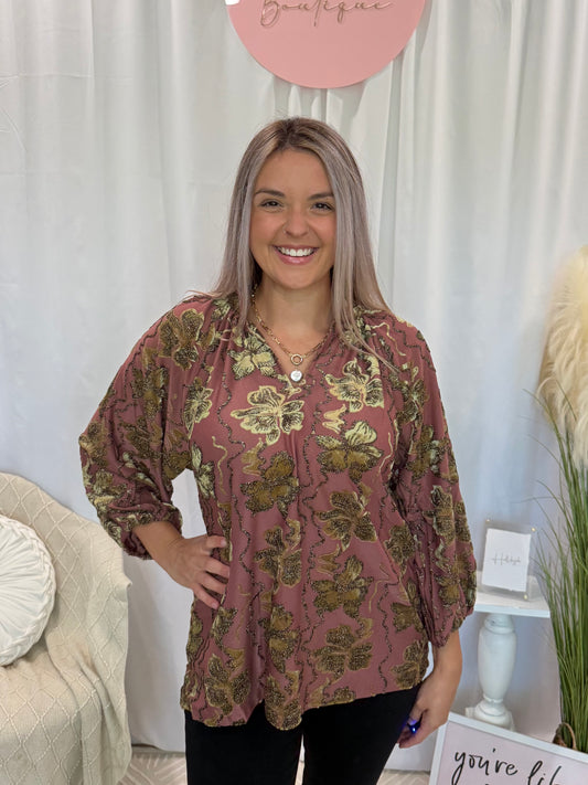Mauve Glow Top