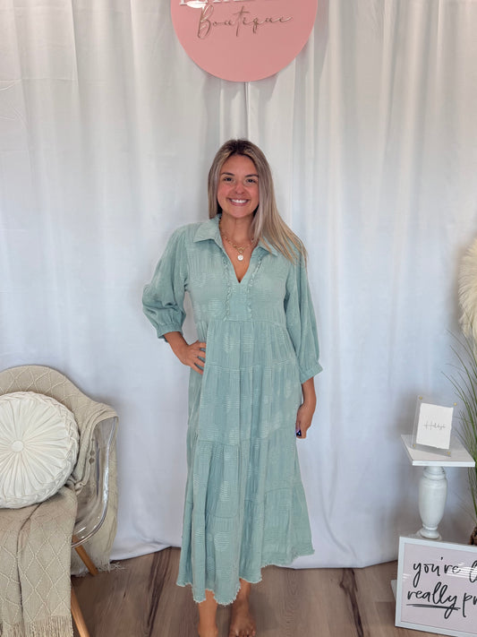 Soft Teal Dress