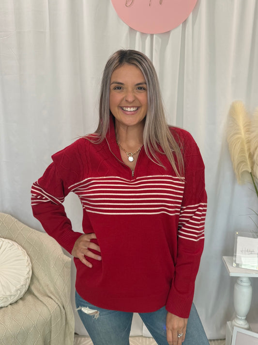 Cozy Red Sweater