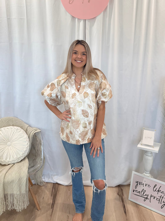 Gold Leaf Top