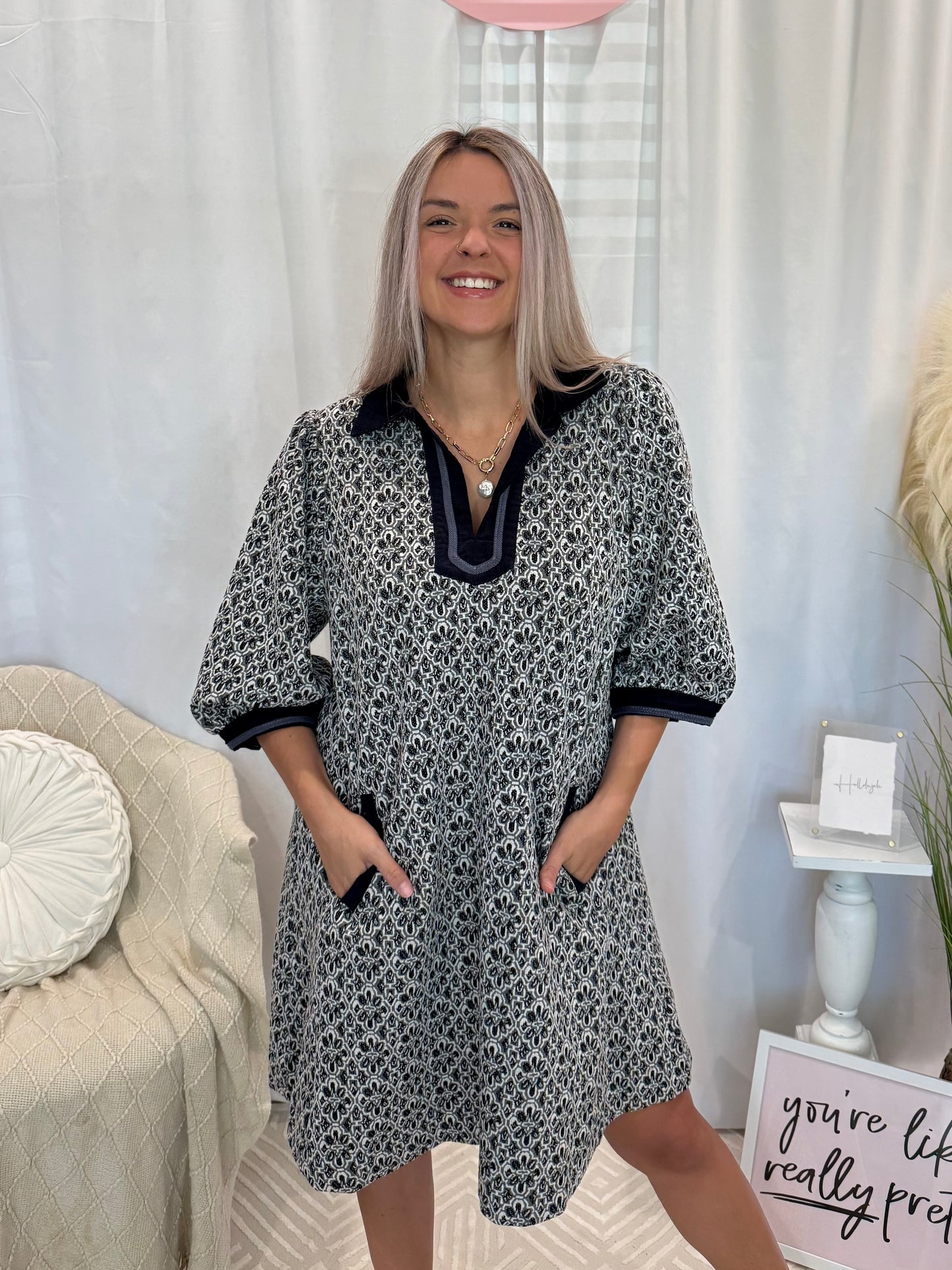 Delightfully Dressed Dress (Pockets!)